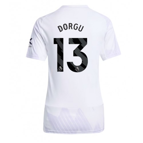 Manchester United Patrick Dorgu #13 Replika Bortatröja Damer 2025-26 Kortärmad